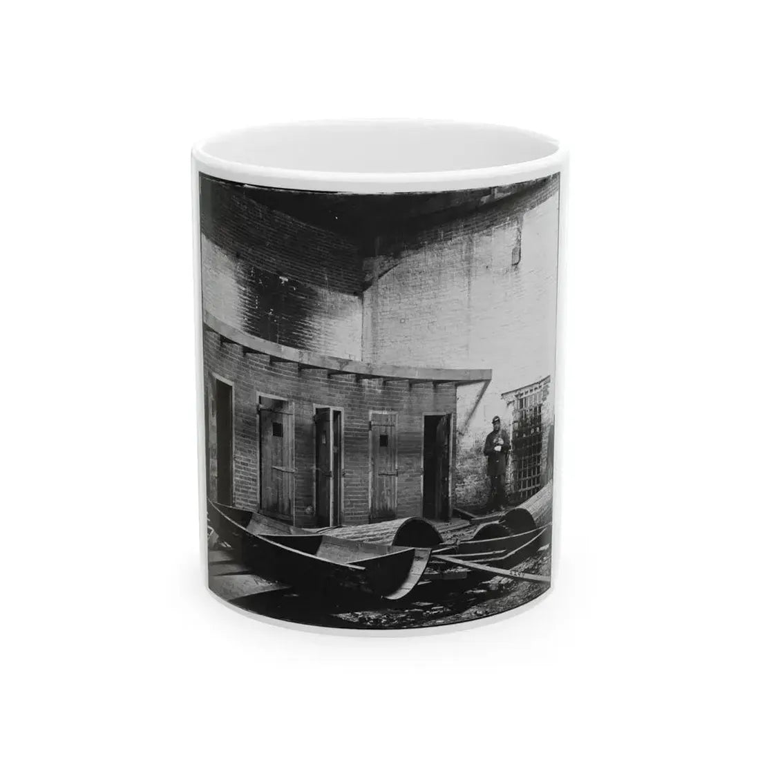 Alexandria, Virginia. Slave Pen. Interior View 002 (U.S. Civil War) White Coffee Mug 11oz - Go Mug Yourself