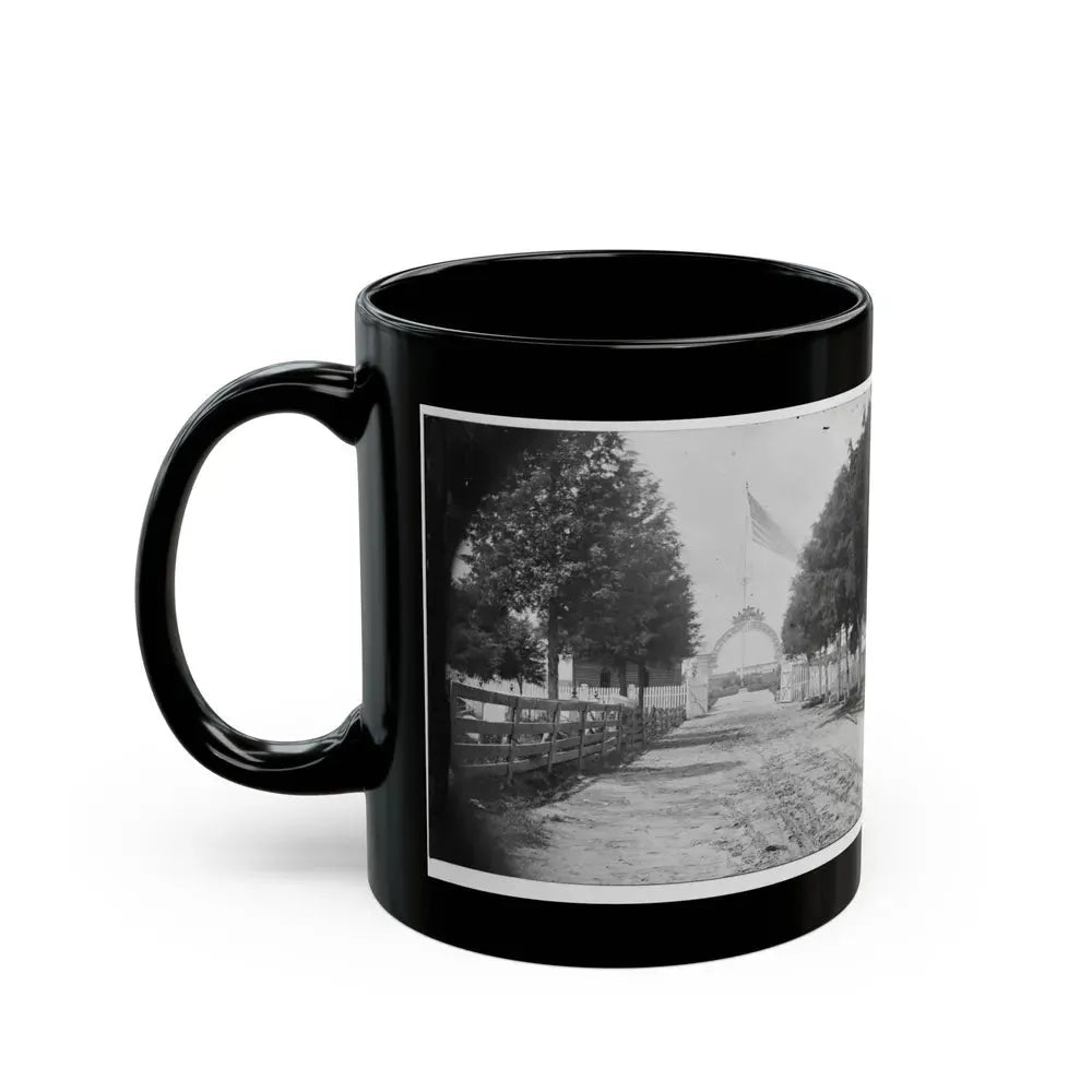 Alexandria, Virginia. Soldier's Cemetery. (U.S. Civil War) Black Coffee Mug - Go Mug Yourself