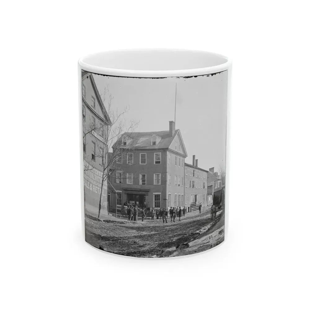 Alexandria, Virginia. The Marshall House, King & Pitt Streets (U.S. Civil War) White Coffee Mug 11oz - Go Mug Yourself