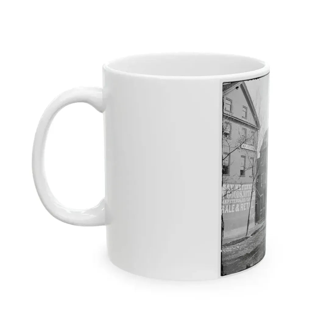 Alexandria, Virginia. The Marshall House, King & Pitt Streets (U.S. Civil War) White Coffee Mug - Go Mug Yourself