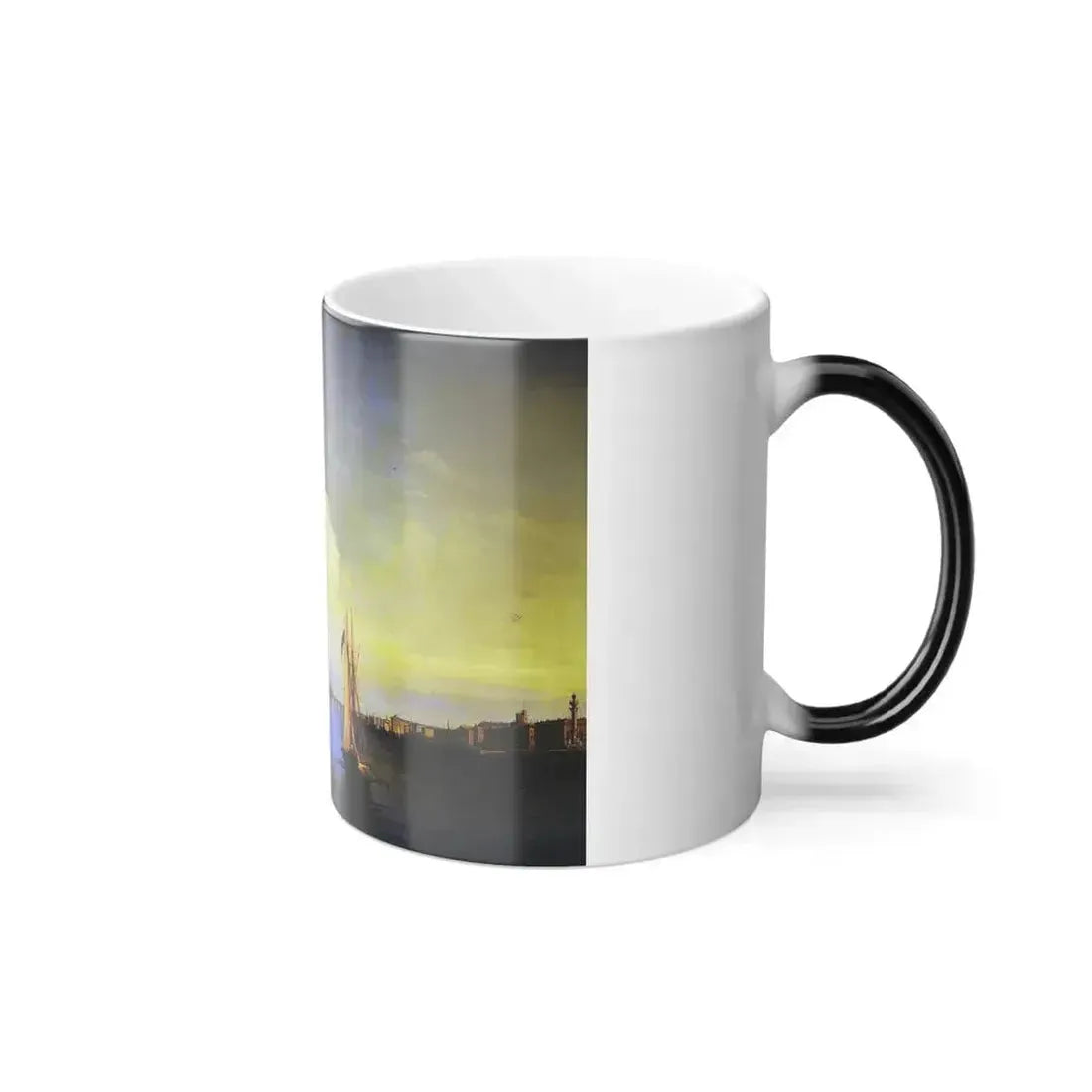 Alexei Bogoliubov (1824-1896) St Petersburg at Sunset - Oil on Canvas 1850 - Color Changing Mug 11oz - Go Mug Yourself