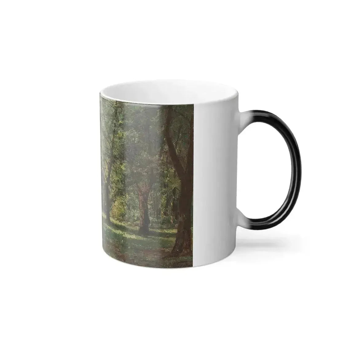 Alexei Bogoliubov (1824-1896) View of Franzensbad - Oil on Canvas laid on Board - Color Changing Mug 11oz - Go Mug Yourself