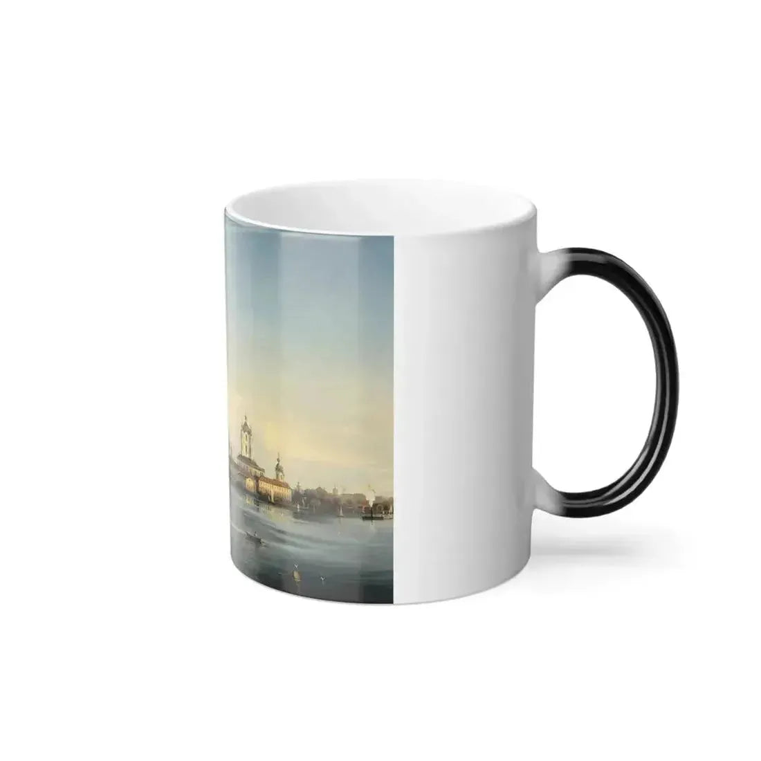 Alexei Bogoliubov (1824-1896) View of the Smolny Convent from the Great Ohta - Color Changing Mug 11oz - Go Mug Yourself
