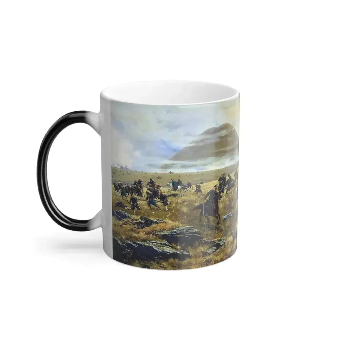 Alexei Kivshenko (1851-1895) Nizhny Novgorod Dragoons Pursuing the Turks on the road to Kars during the -0 - Color Changing Mug 11oz - Go Mug Yourself
