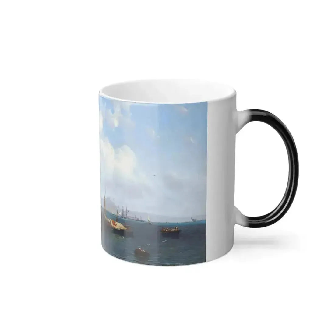 Alexei Petrovich Bogoliubov (1824-1896) Coastline Near Sorrento - 1857 - Color Changing Mug 11oz - Go Mug Yourself