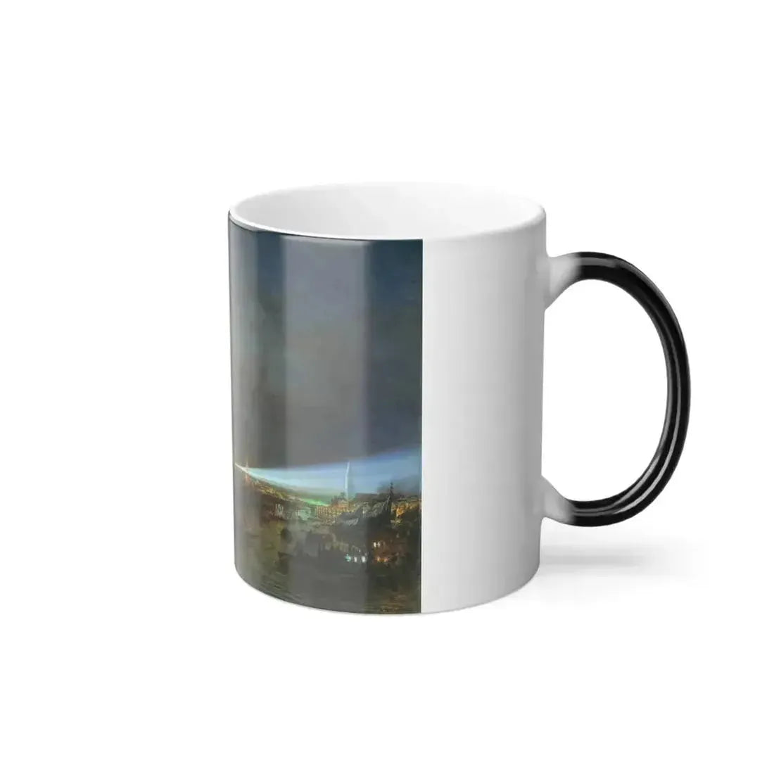 Alexei Petrovich Bogoliubov (1824-1896) Illumination of the Kremlin - Oil on Canvas - 1883 - Color Changing Mug 11oz - Go Mug Yourself