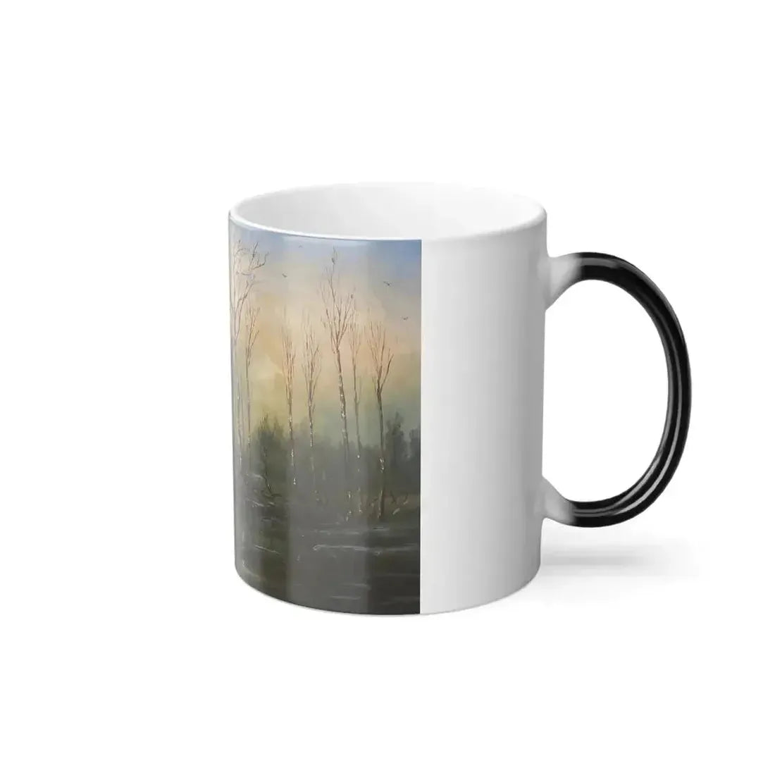 Alexei Savrasov (1830-1897) Early Spring, High Water - Color Changing Mug 11oz - Go Mug Yourself