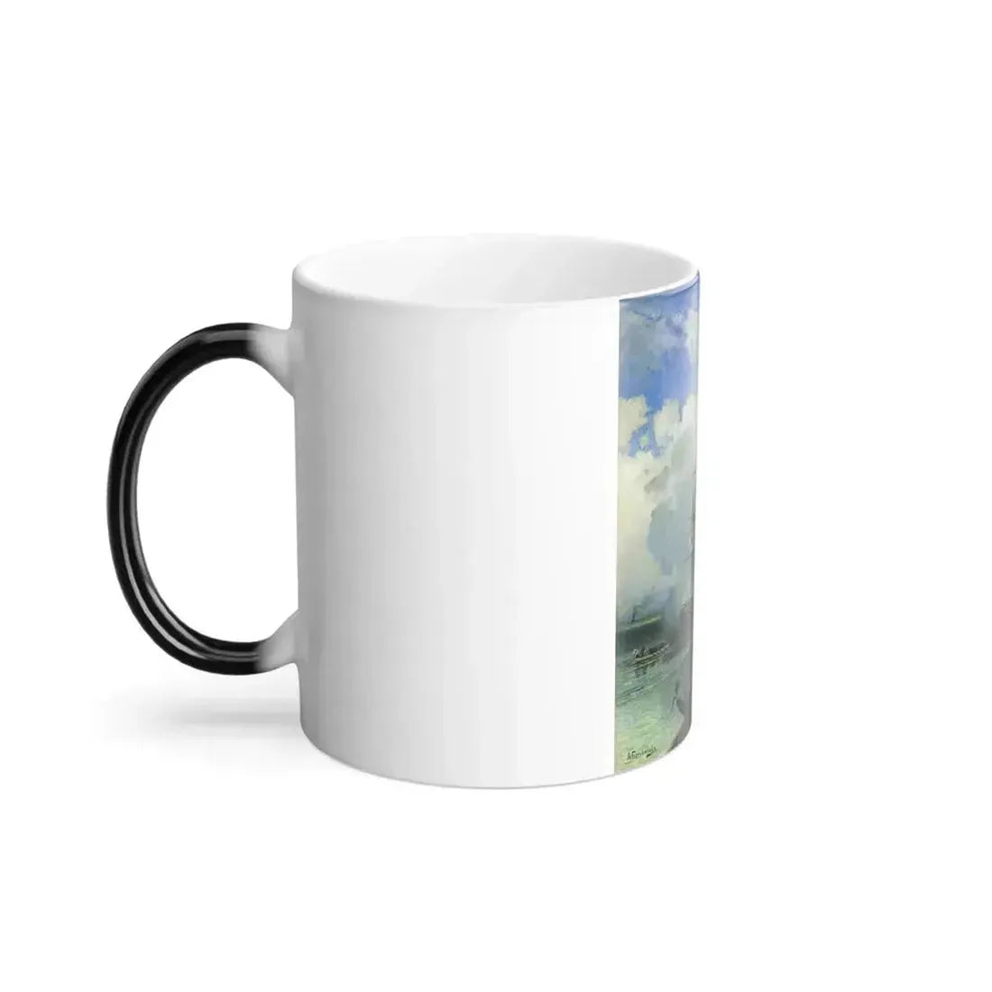 Alexey Petrovich Bogolyubov (1824-1896) The Frigate %22Rogue%22 - Oil on Canvas 1870 - Color Changing Mug 11oz - Go Mug Yourself