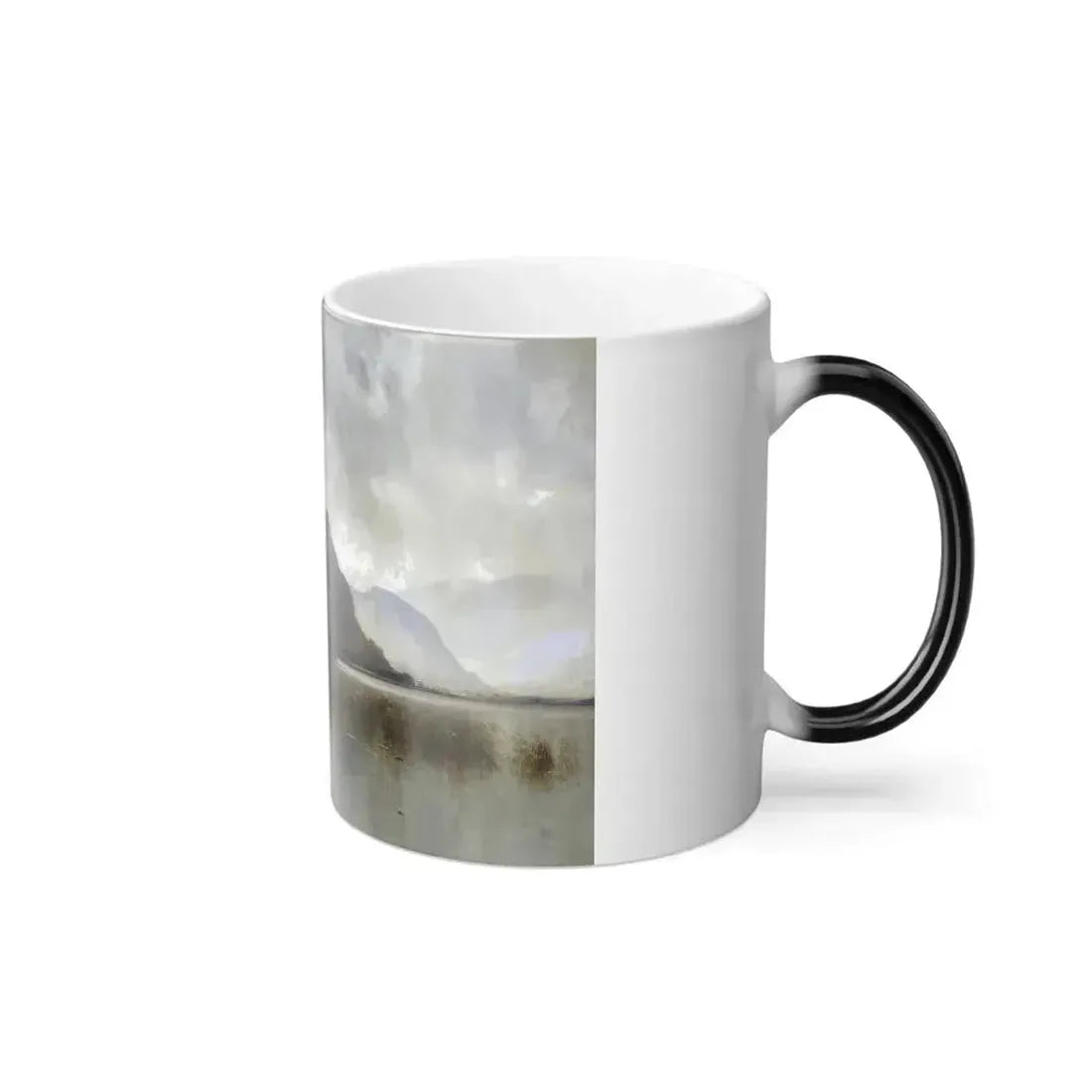 Alfred de Breanski (1852-1928) A Quiet Loch - Oil on Canvas - Color Changing Mug 11oz - Go Mug Yourself