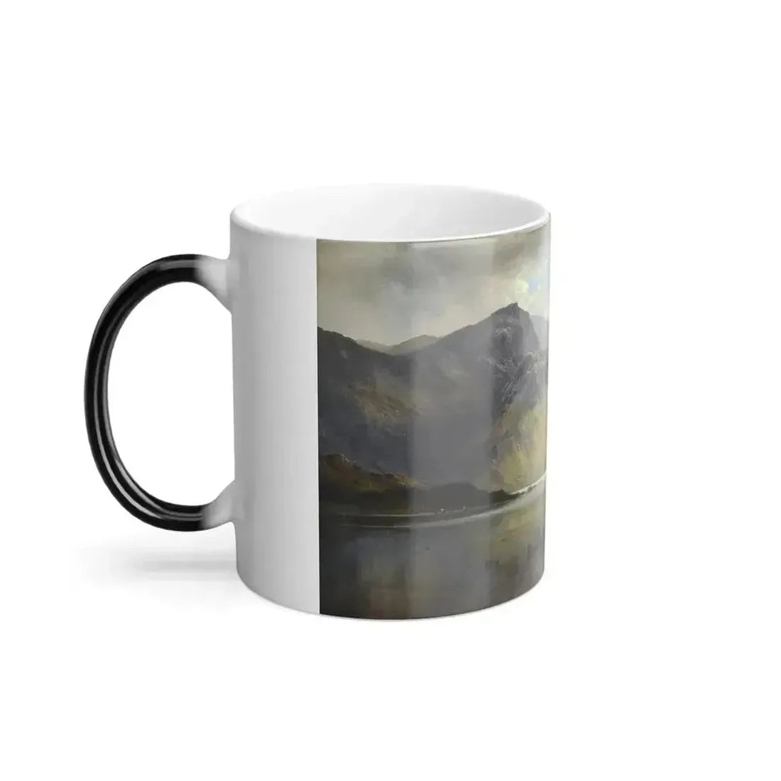 Alfred de Breanski (1852-1928) Loch Lomod and Loch Katrine - Oil on Canvas - Color Changing Mug 11oz - Go Mug Yourself
