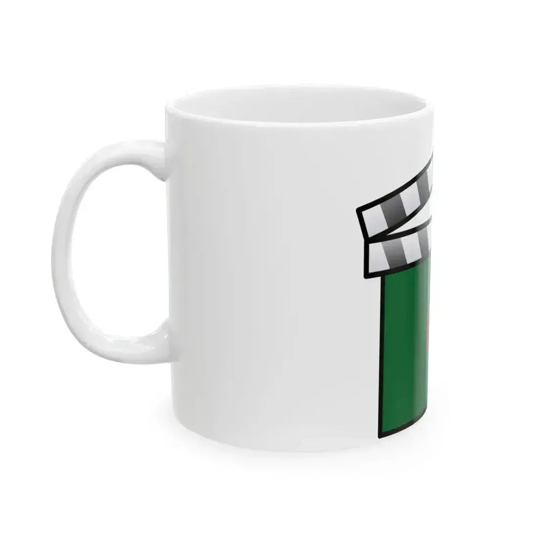 Algeria film clapperboard color variant (Algeria) White Coffee Mug - Go Mug Yourself