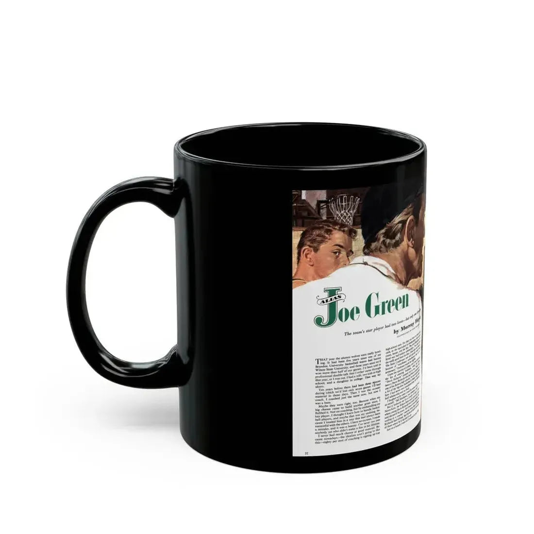 Alias Joe Green, The American Magazine, January 1953 - Black Coffee Mug - Go Mug Yourself