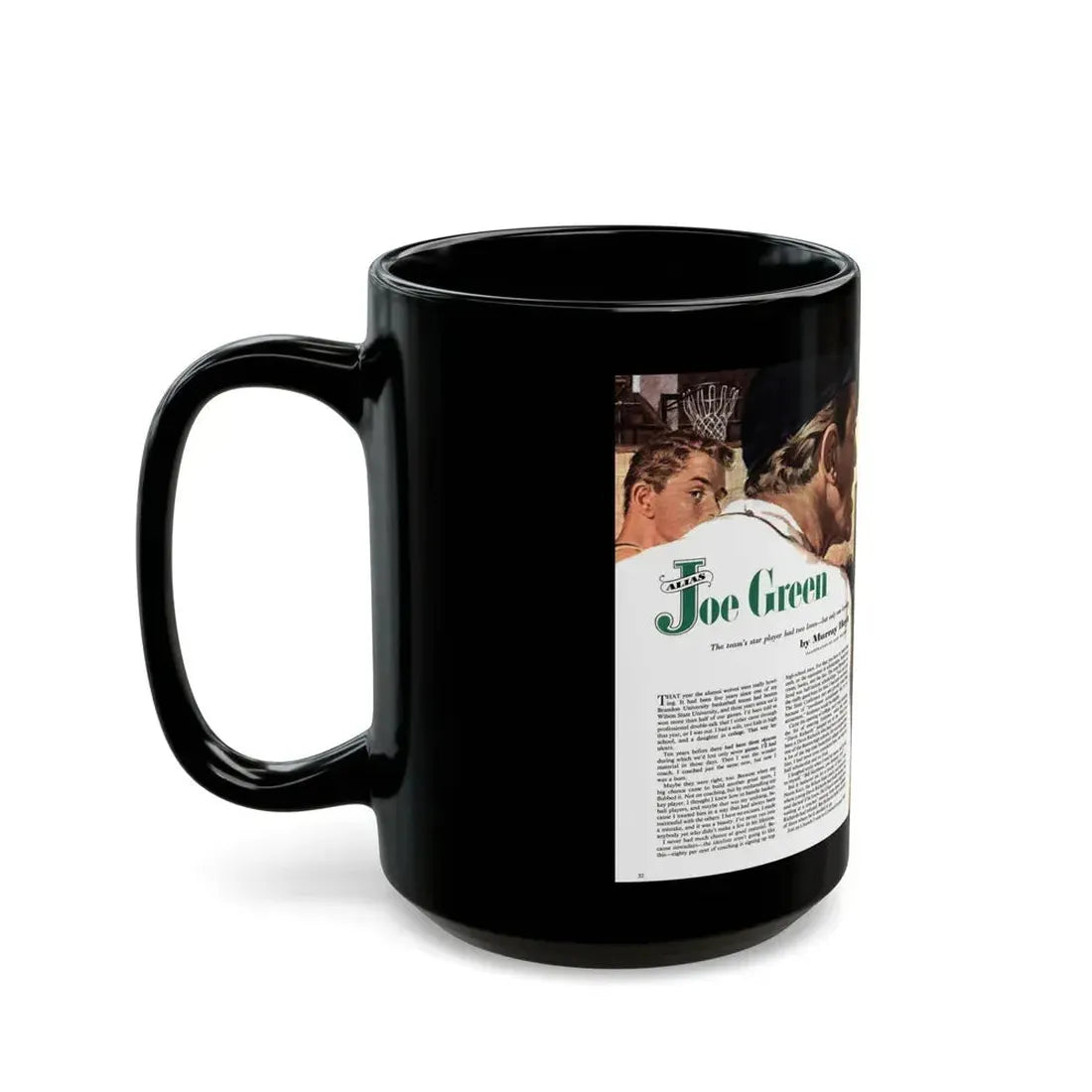 Alias Joe Green, The American Magazine, January 1953 - Black Coffee Mug - Go Mug Yourself