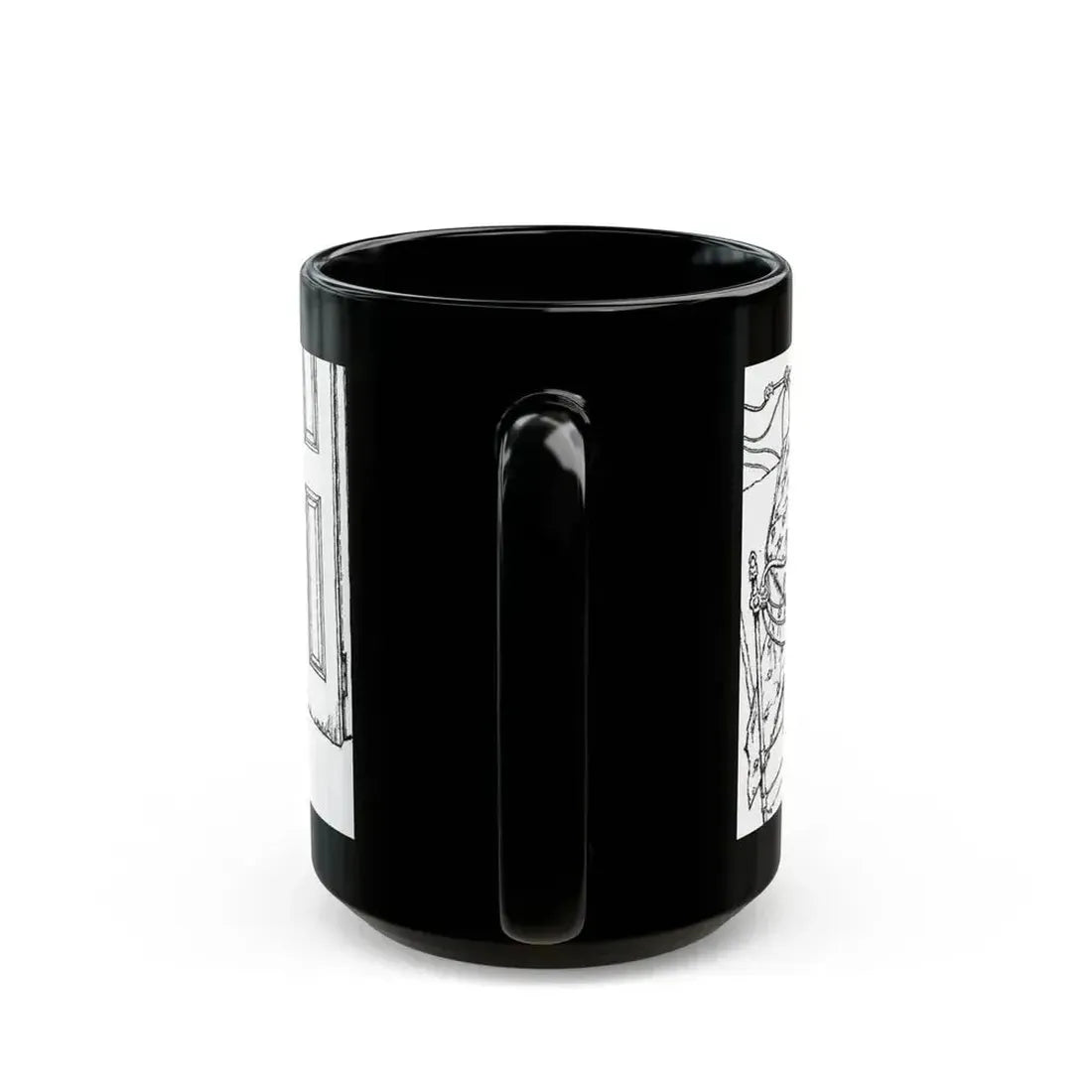 Alibi For Murder by Nancy Rutledge, The Saturday Evening Post, 1960 - Black Coffee Mug - Go Mug Yourself