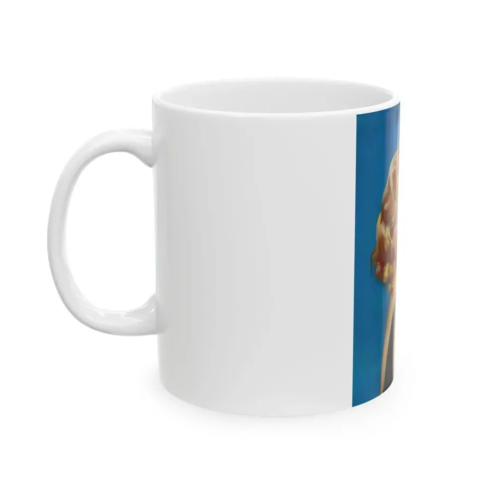 Alice Fay, movie magazine cover, c. 1930s - White Coffee Mug - Go Mug Yourself