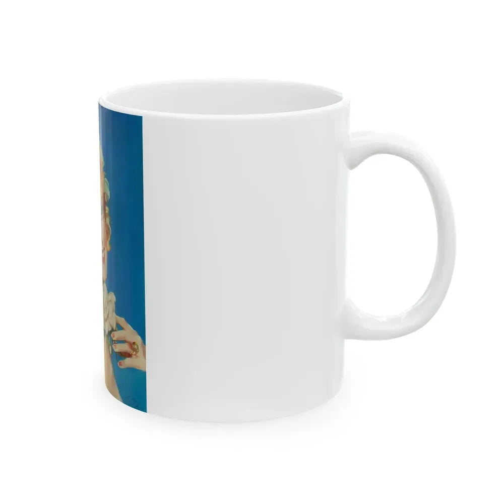 Alice Fay, movie magazine cover, c. 1930s - White Coffee Mug - Go Mug Yourself