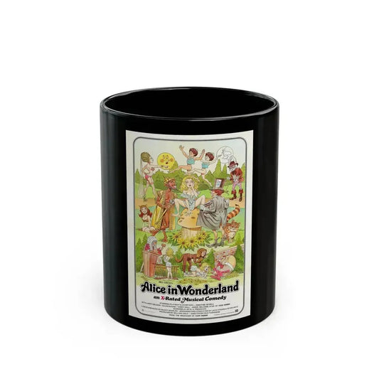 ALICE IN WONDERLAND (an x-rated musical comedy) 1976 Movie Poster - Black Coffee Mug 11oz - Go Mug Yourself