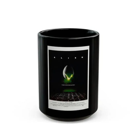 ALIEN 1979 Movie Poster - Black Coffee Mug 15oz - Go Mug Yourself