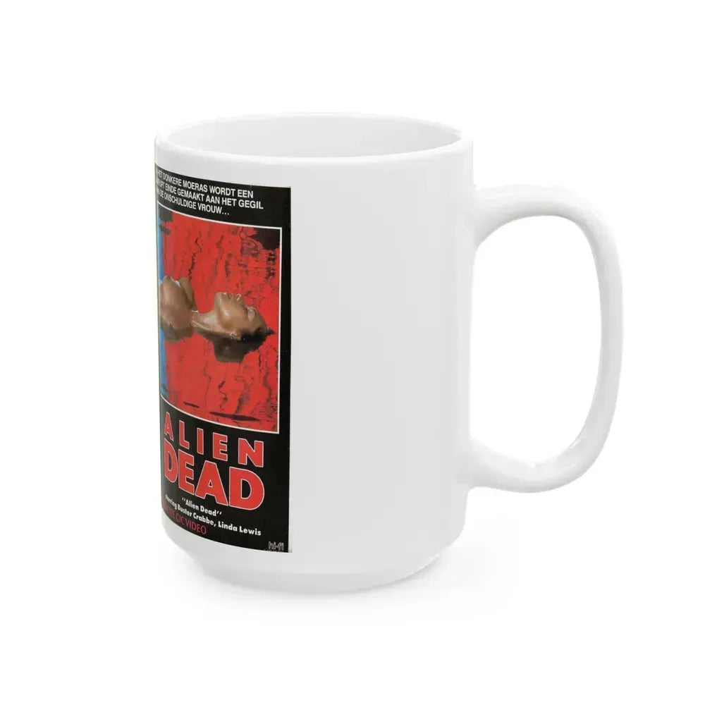 ALIEN DEAD CIC VIDEO (VHS COVER) - White Coffee Mug - Go Mug Yourself