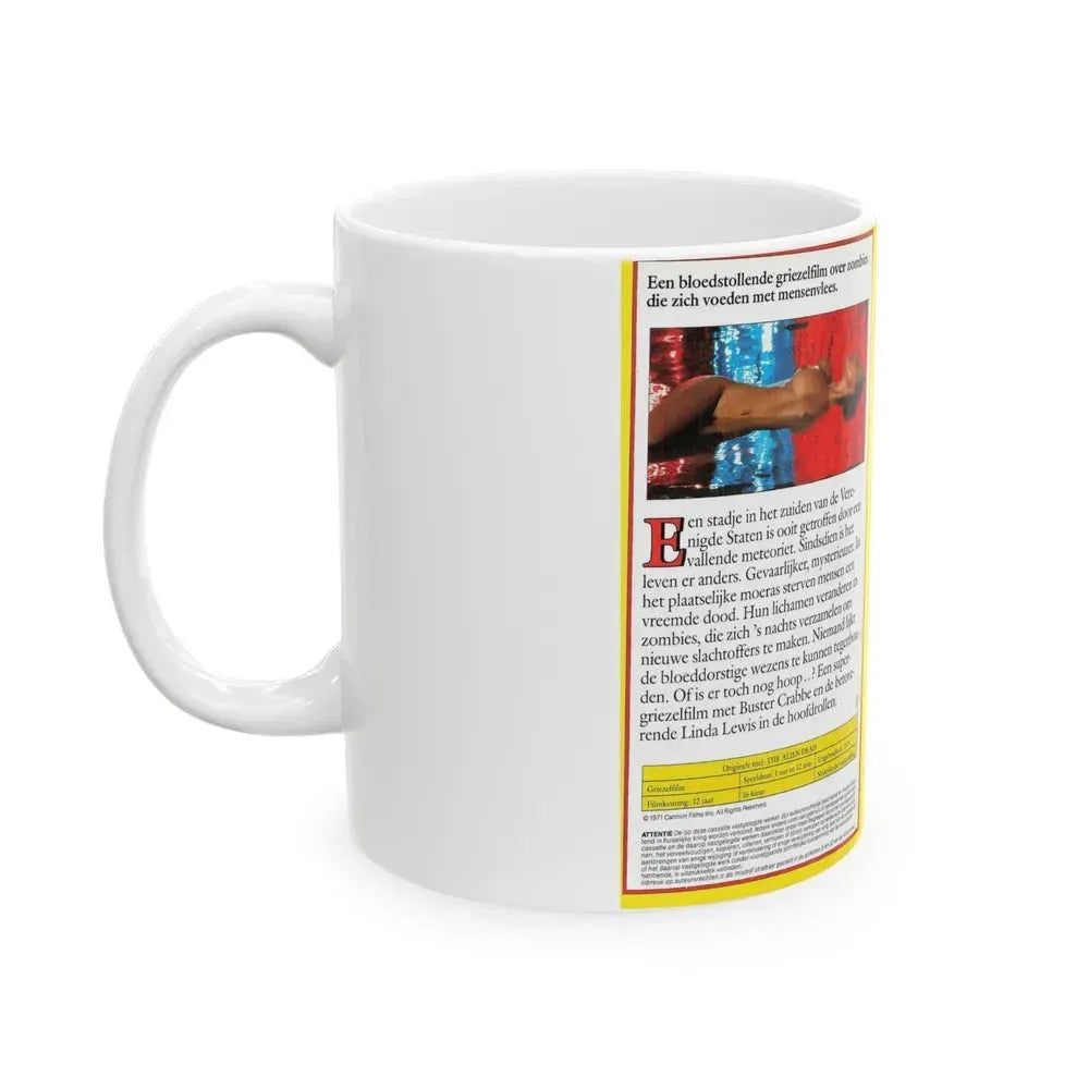 ALIEN DEAD CIC VIDEO (VHS COVER) - White Coffee Mug - Go Mug Yourself