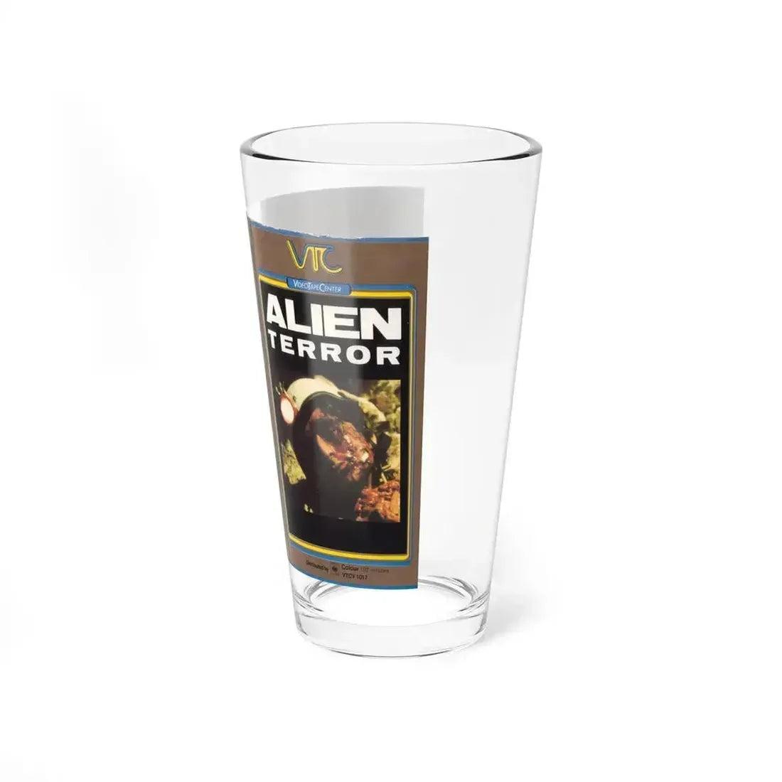 ALIEN TERROR (VHS COVER) Pint Glass 16oz - Go Mug Yourself