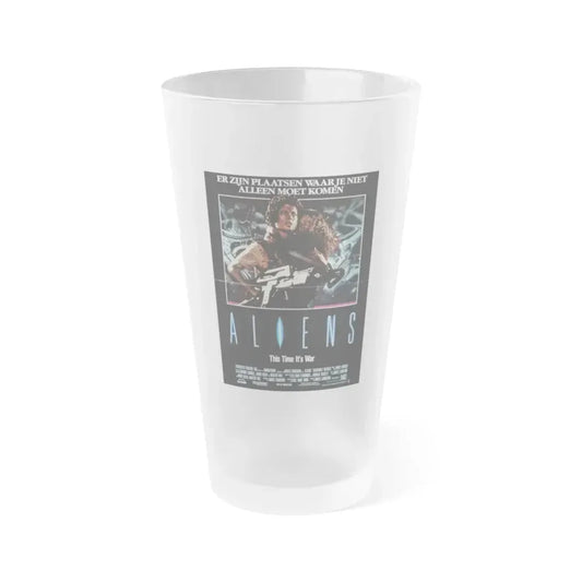 ALIENS (DUTCH) 1986 Movie Poster - Frosted Pint Glass 16oz Default Title - Go Mug Yourself