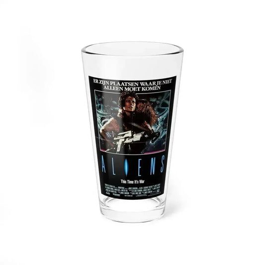 ALIENS (DUTCH) 1986 Movie Poster - Pint Glass 16oz 16oz - Go Mug Yourself