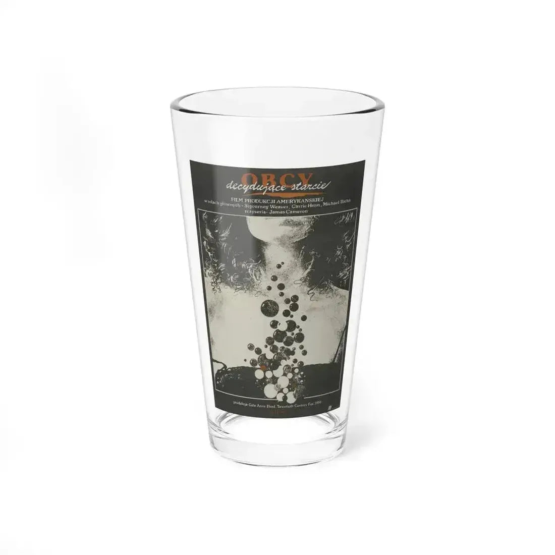 ALIENS (POLISH) 1986 Movie Poster - Pint Glass 16oz 16oz - Go Mug Yourself