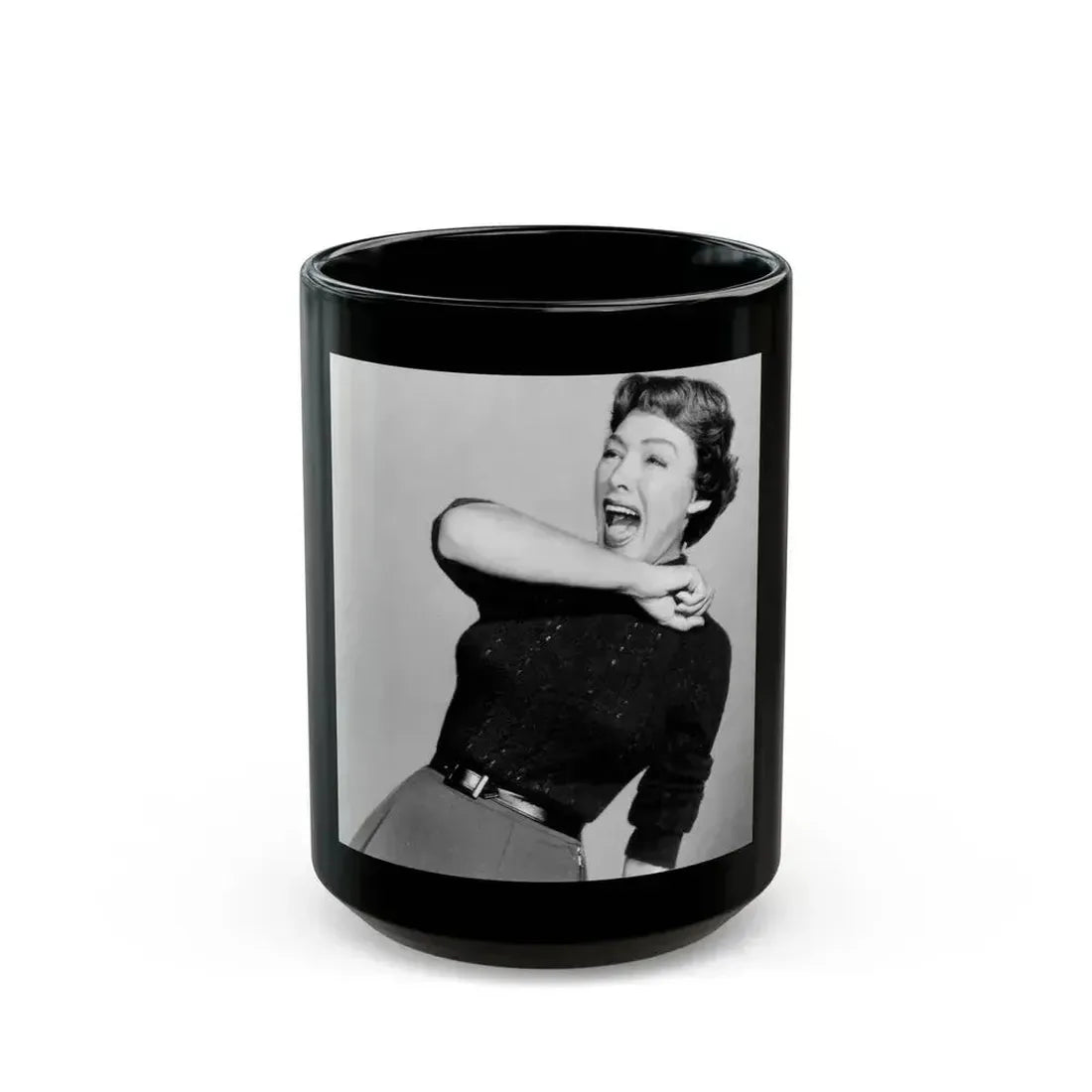 Alix Talton #06 (Vintage Female Icon) Black Coffee Mug 15oz - Go Mug Yourself