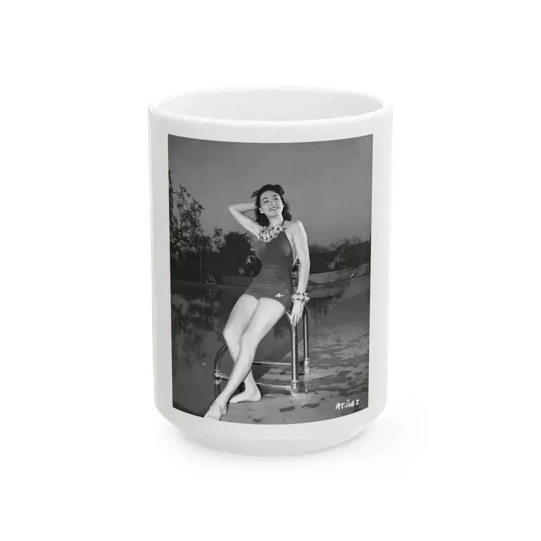 Alix Talton #07 (Vintage Female Icon) White Coffee Mug 15oz - Go Mug Yourself