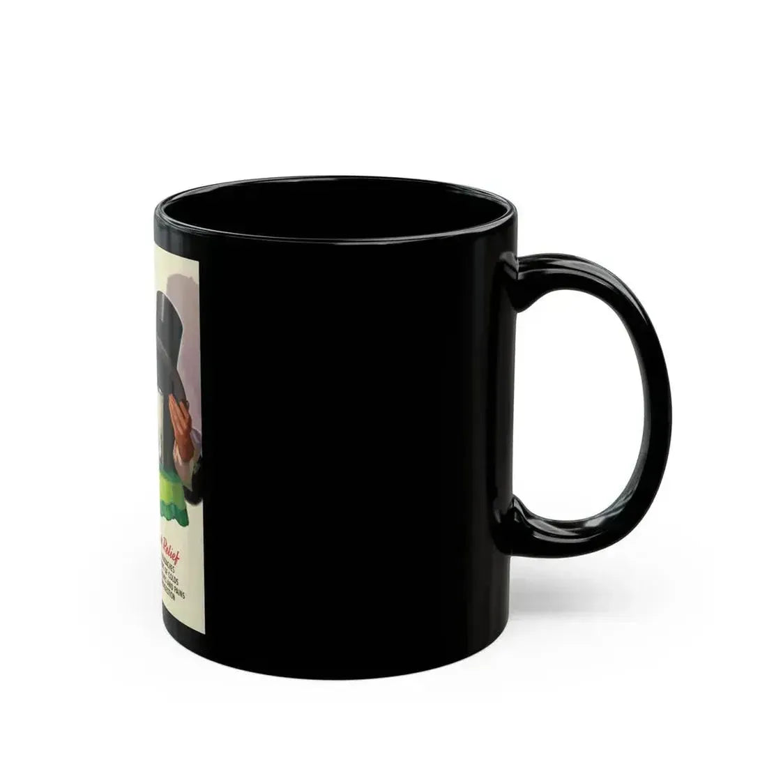 Alka-Seltzer Quick Relief ad illustration - Black Coffee Mug - Go Mug Yourself