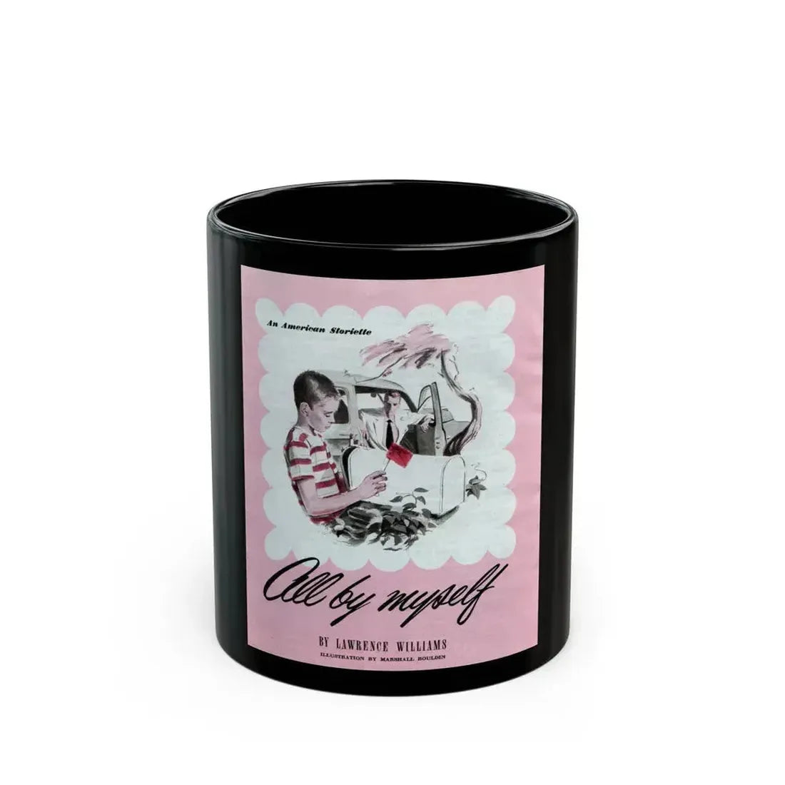 All by Myself, The American Magazine, January 1950 - Black Coffee Mug 11oz - Go Mug Yourself