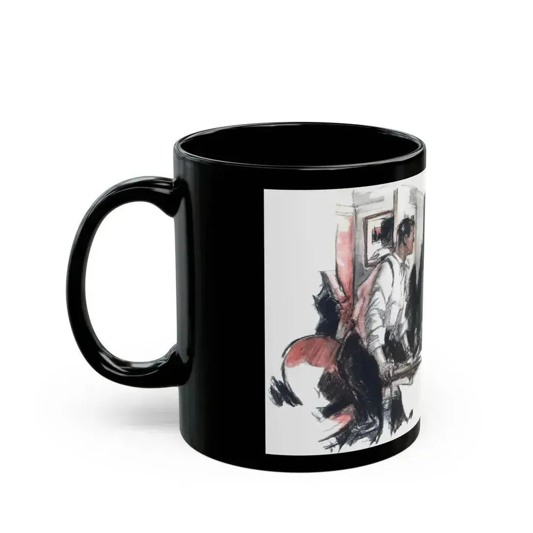 All Dailies - Rush, Liberty magazine, December 3, 1938 - Black Coffee Mug - Go Mug Yourself