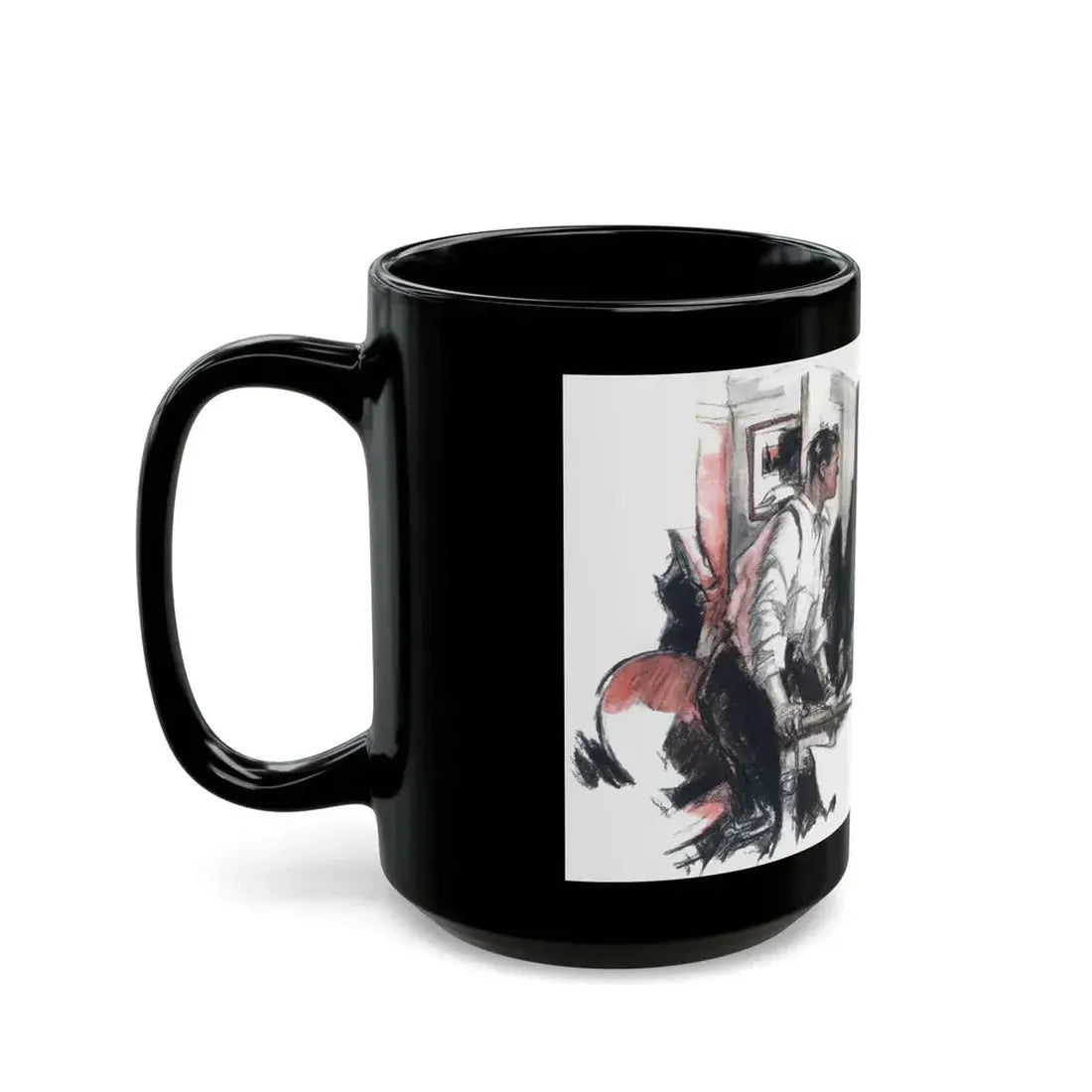 All Dailies - Rush, Liberty magazine, December 3, 1938 - Black Coffee Mug - Go Mug Yourself