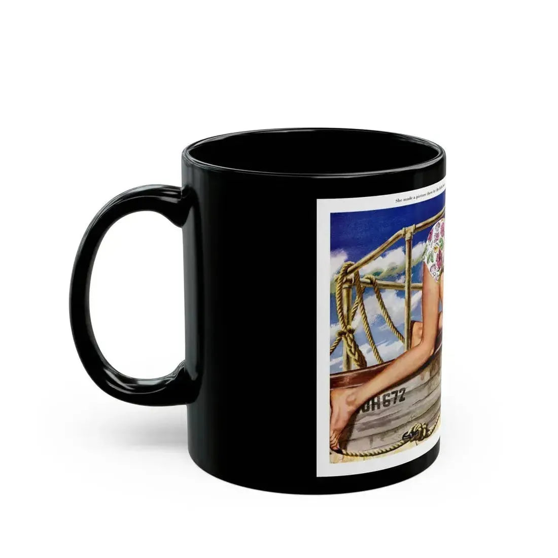 All Hands On Deck, 1947 - Black Coffee Mug - Go Mug Yourself