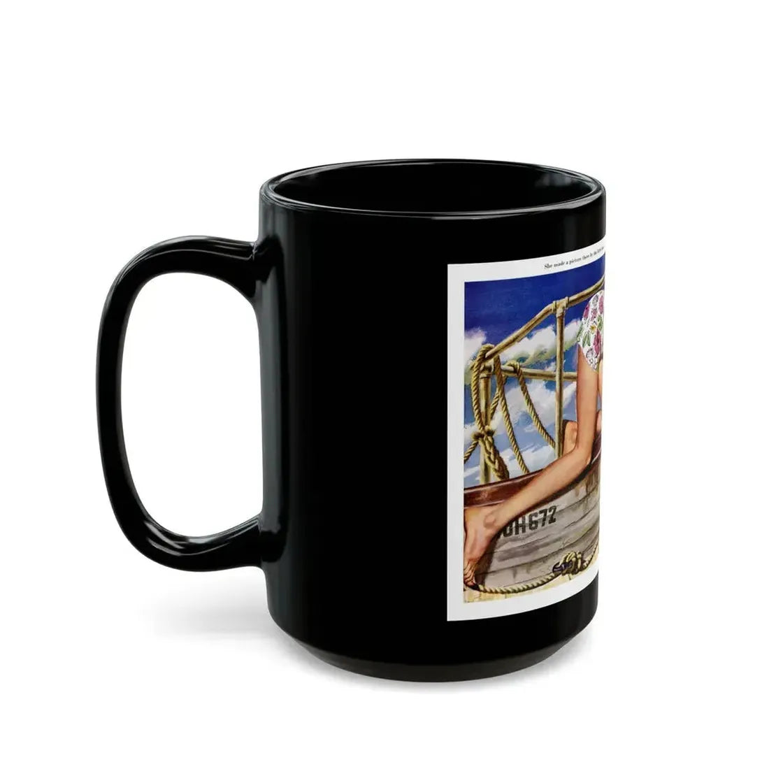 All Hands On Deck, 1947 - Black Coffee Mug - Go Mug Yourself
