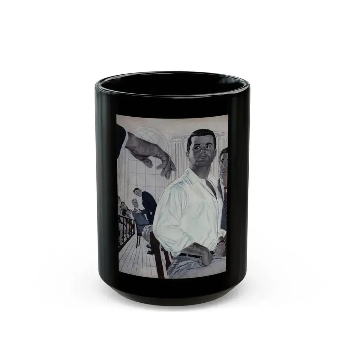 All My Clients are Innocent, Cosmopolitan, July 1959 - Black Coffee Mug 15oz - Go Mug Yourself