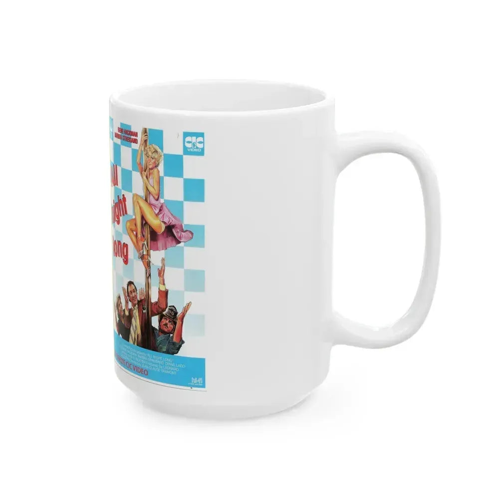 ALL NIGHT LONG (VHS COVER) - White Coffee Mug - Go Mug Yourself