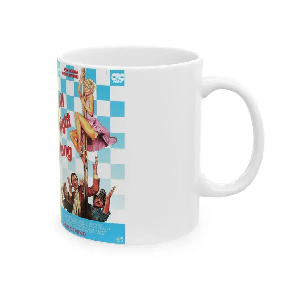 ALL NIGHT LONG (VHS COVER) - White Coffee Mug - Go Mug Yourself