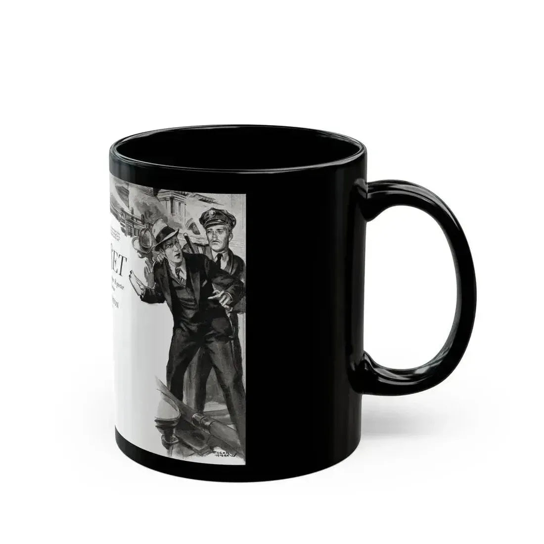 All Set, Liberty magazine, October 15, 1932 - Black Coffee Mug - Go Mug Yourself