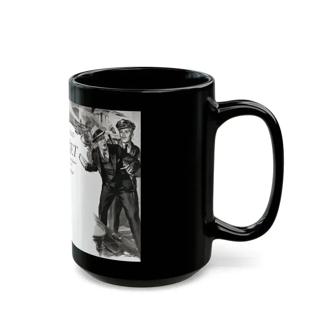 All Set, Liberty magazine, October 15, 1932 - Black Coffee Mug - Go Mug Yourself