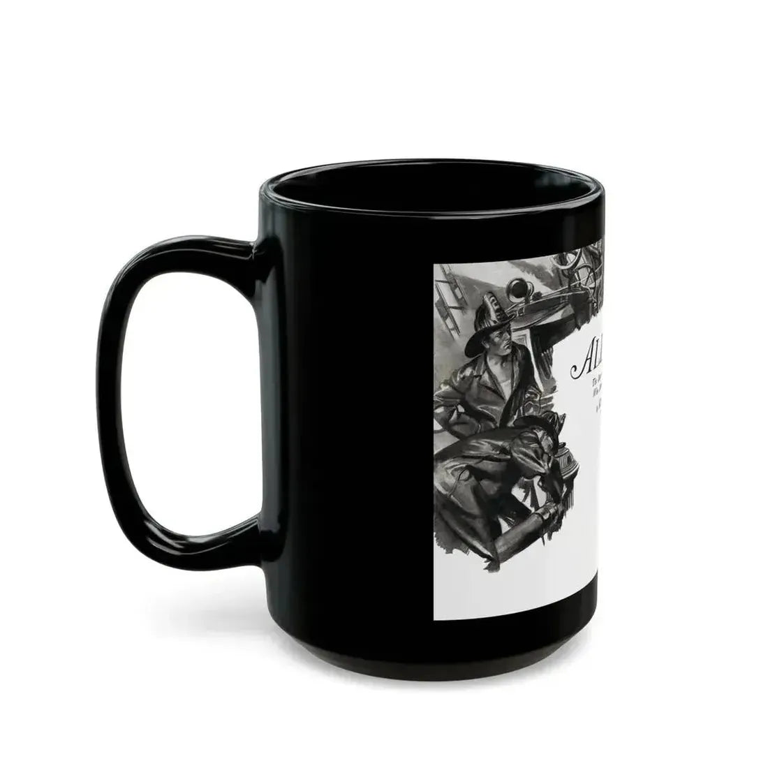 All Set, Liberty magazine, October 15, 1932 - Black Coffee Mug - Go Mug Yourself