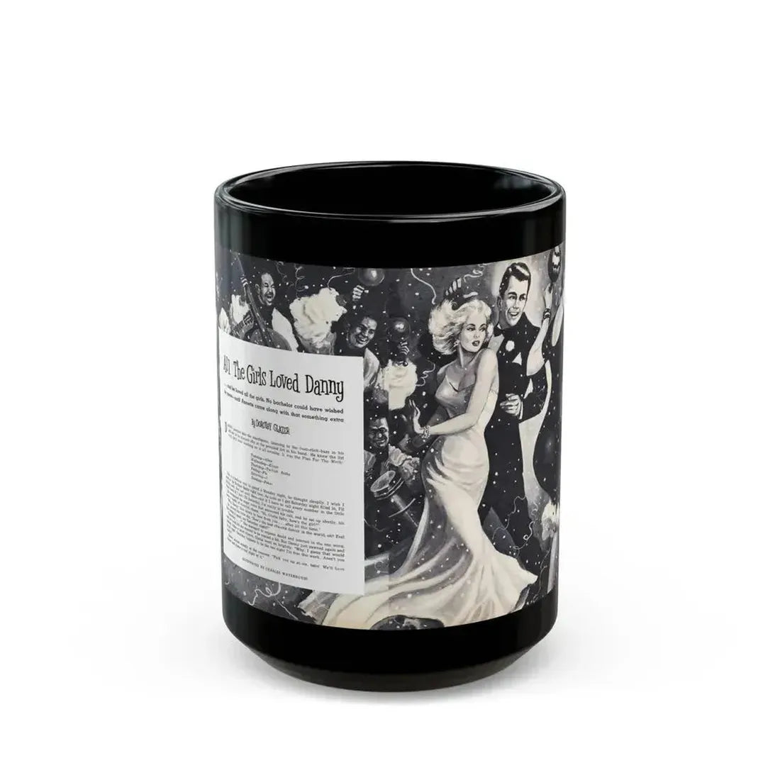 All The Girls Loved Danny, Climax, April 1960 - Black Coffee Mug 15oz - Go Mug Yourself