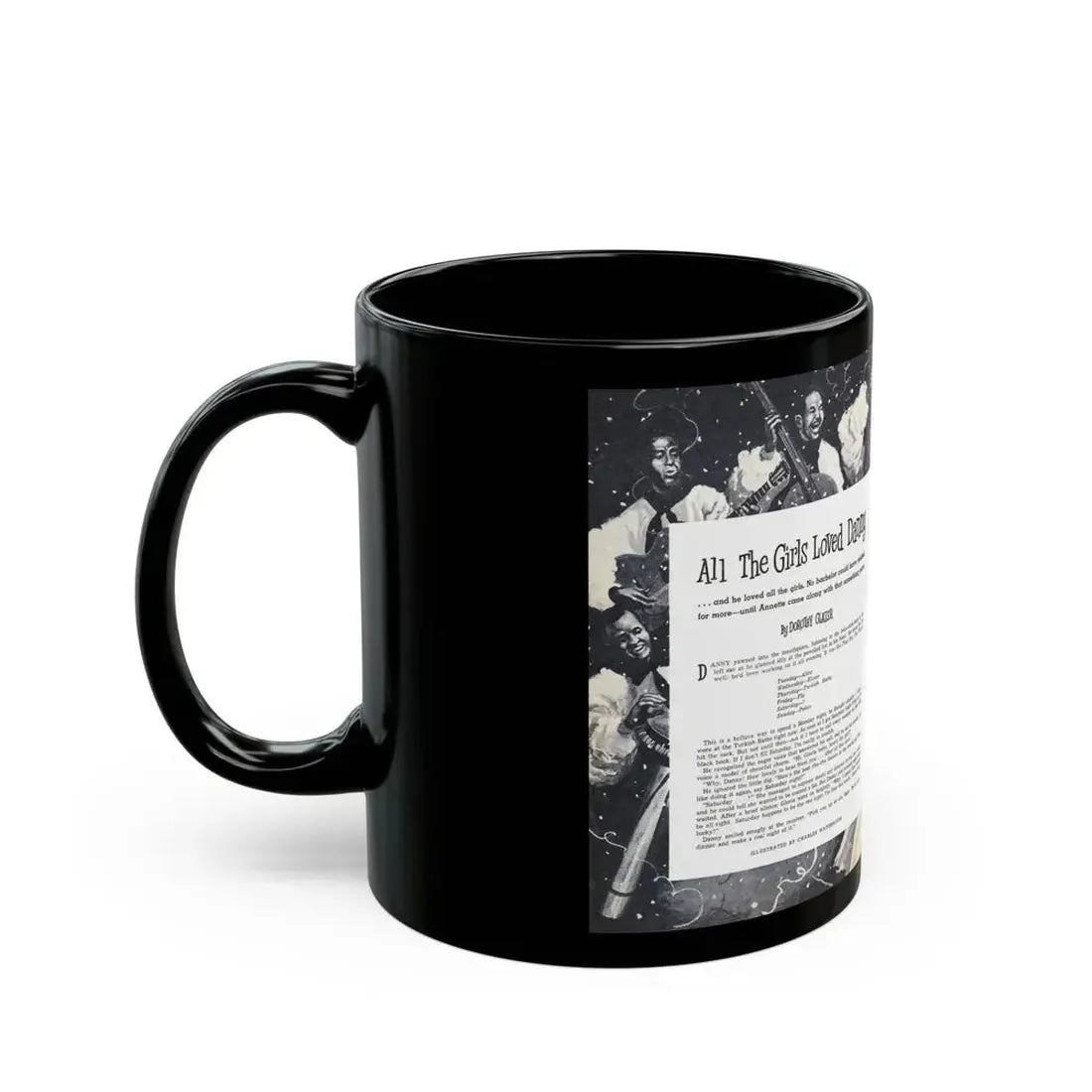 All The Girls Loved Danny, Climax, April 1960 - Black Coffee Mug - Go Mug Yourself