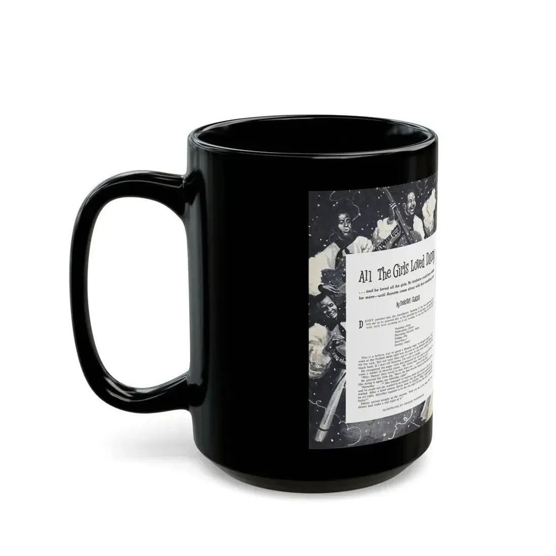All The Girls Loved Danny, Climax, April 1960 - Black Coffee Mug - Go Mug Yourself