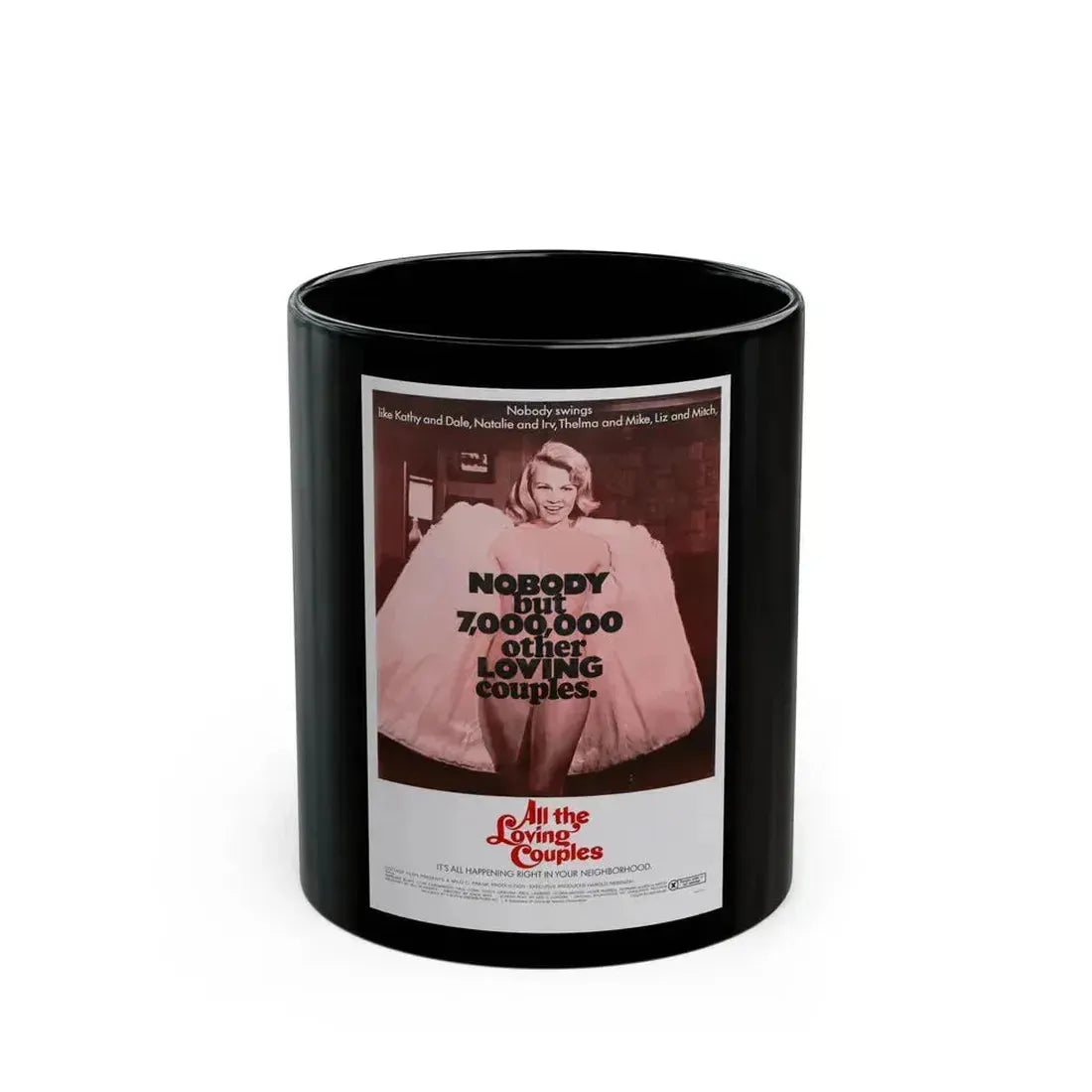 ALL THE LOVING COUPLES 1969 Movie Poster - Black Coffee Mug 11oz - Go Mug Yourself