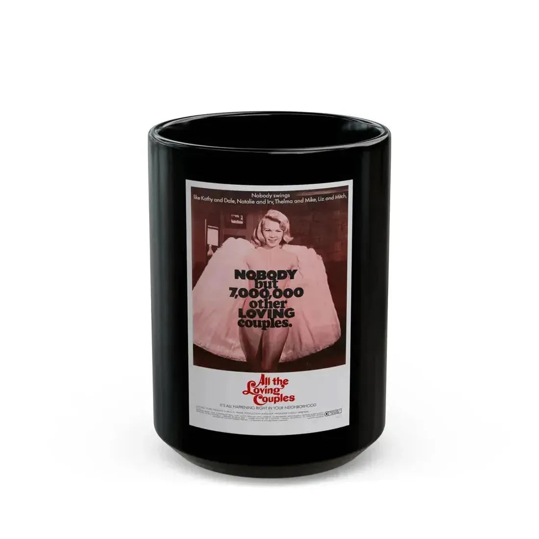 ALL THE LOVING COUPLES 1969 Movie Poster - Black Coffee Mug 15oz - Go Mug Yourself