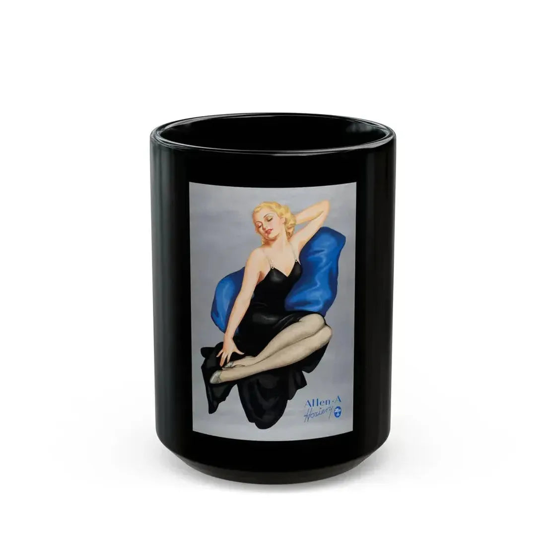 Allen-A Hosiery - Black Coffee Mug 15oz - Go Mug Yourself