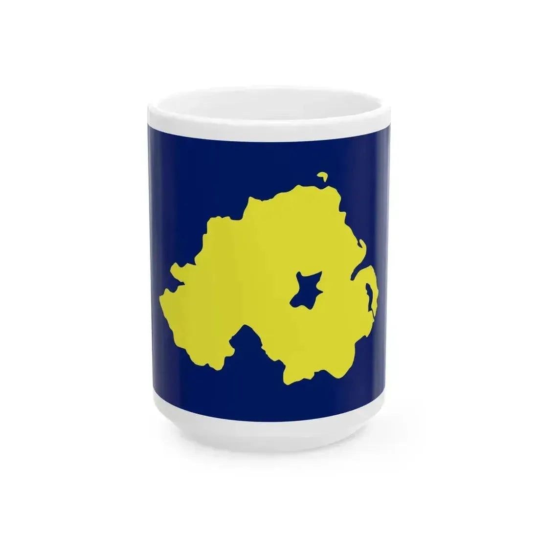 Alliance Northern Ireland flag (Ireland) White Coffee Mug 15oz - Go Mug Yourself