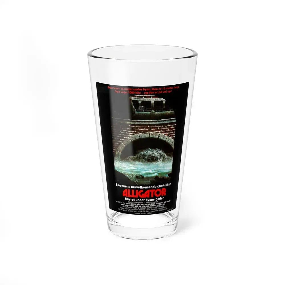 ALLIGATOR (DANISH) 1980 Movie Poster - Pint Glass 16oz 16oz - Go Mug Yourself